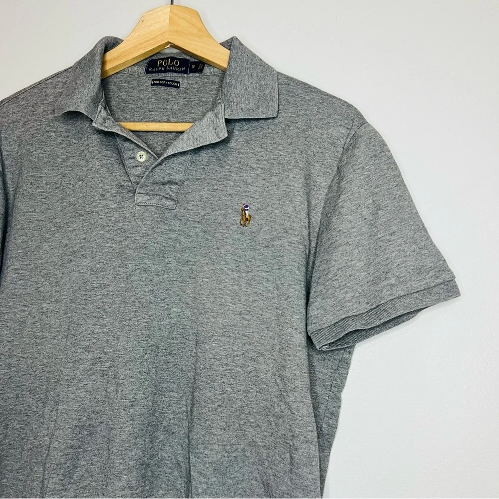 Polo Ralph Lauren Gray Soft Touch Pima Polo Small